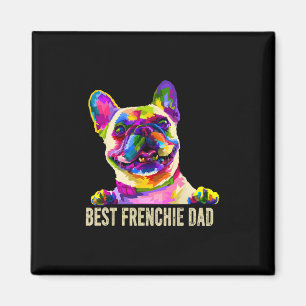 Aimant Art Meilleur Papa Frenchie Bouledogue Français Pap