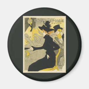 Aimant Art Nouveau, Divan Japonais par Toulouse Lautrec