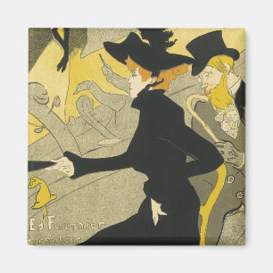 Aimant Art Nouveau, Divan Japonais par Toulouse Lautrec