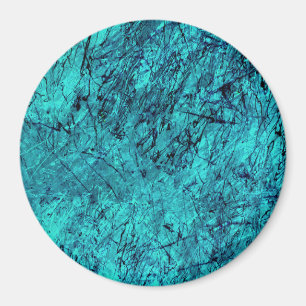 Aimant Art numérique bleu avec de nombreuses lignes mélan