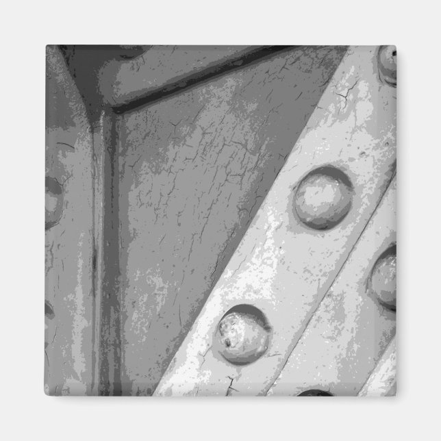 Aimant Art numérique Thème Industriel. (Devant)
