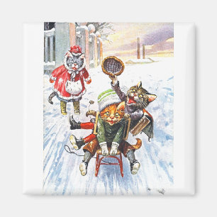 Aimant Arthur Thiele - Sledding incliné allant de neige