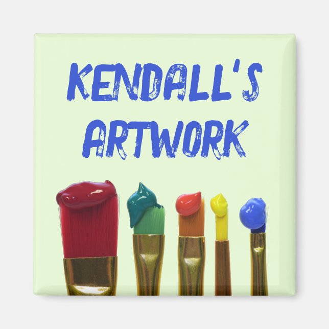 Aimant Artisanat pour enfants Peinture Peinture Peinture  (Devant)