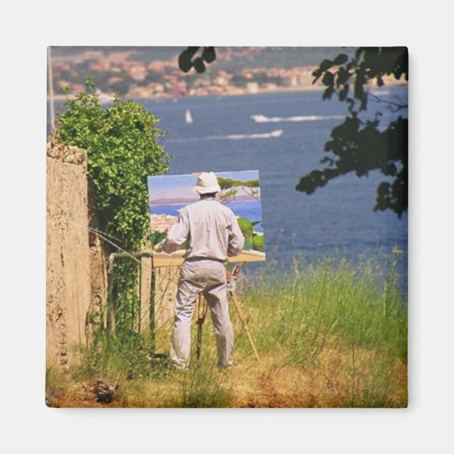 Aimant Artiste à Saint-Tropez (Devant)