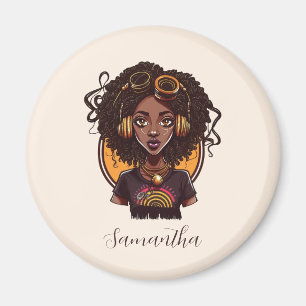 Aimant Artiste Afro femme