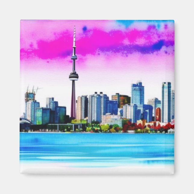 Aimant artistique de Toronto Skyline (Devant)