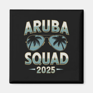Aimant Aruba Vacation Squad 2025 Correspondant Vacances F