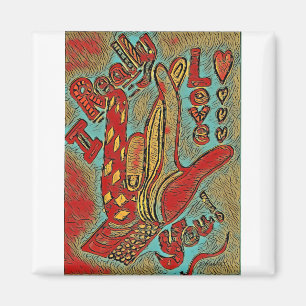 Aimant ASL Funky Je t'aime vraiment