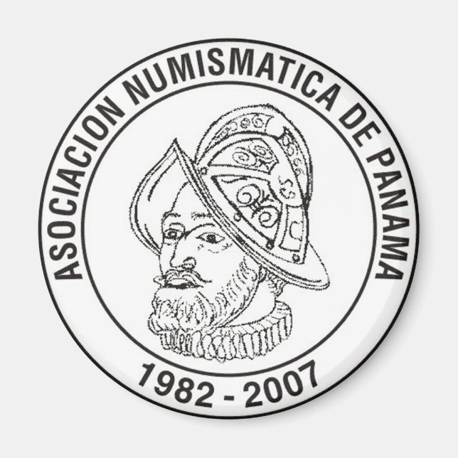 Aimant Asociación Numismática De Panamá imán (Devant)
