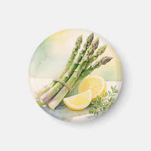 Aimant Asparagus Aquarelle au Citron