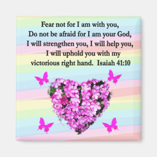 AIMANT ASSEZ PINK FLORAL ISAIAH 41:10 CONCEPTION