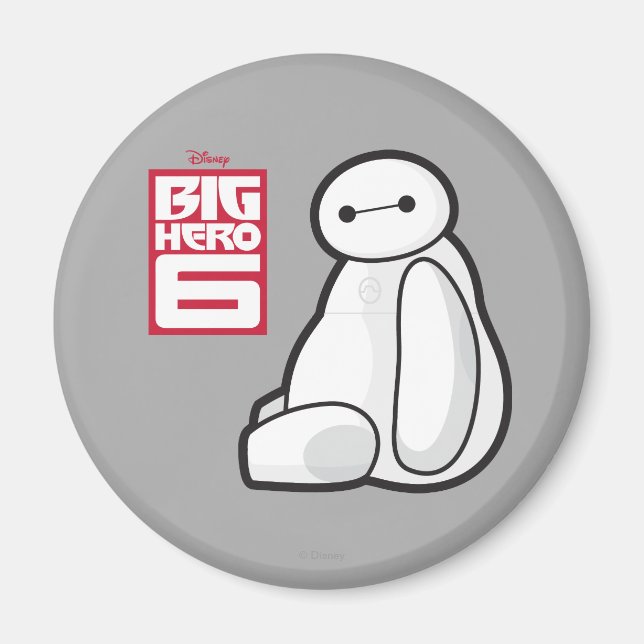 Aimant Assis Baymax Sideways (Devant)