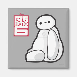 Aimant Assis Baymax Sideways