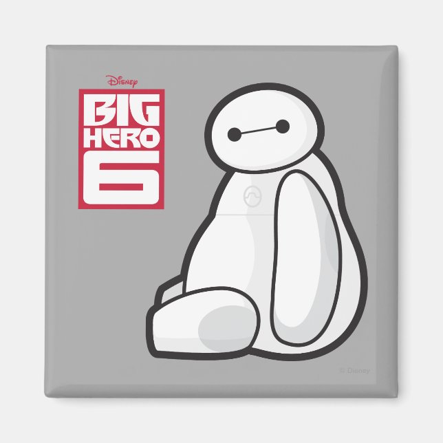 Aimant Assis Baymax Sideways (Devant)