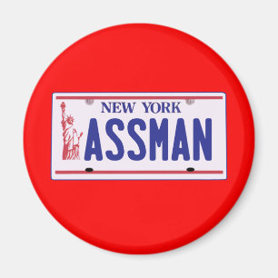 Aimant Assman New York License Plate Produits