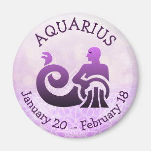 Aimant Astrologie Horoscope Aquarius Symbole zodiaque