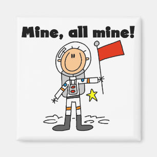 Aimant Astronaut Mine Tous les T-shirts et cadeaux