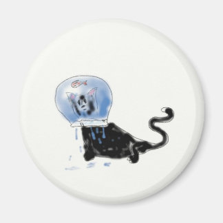 Aimant astronaute kitteh
