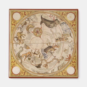 Aimant Astronomie Vintage, Carte Stellaire Planisphère Cé