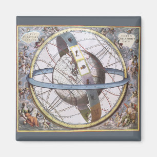 Aimant Astronomie vintage, Céleste par Andreas Cellarius