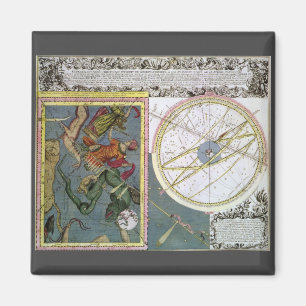 Aimant Astronomie Vintage, trajectoire d'une comète par M