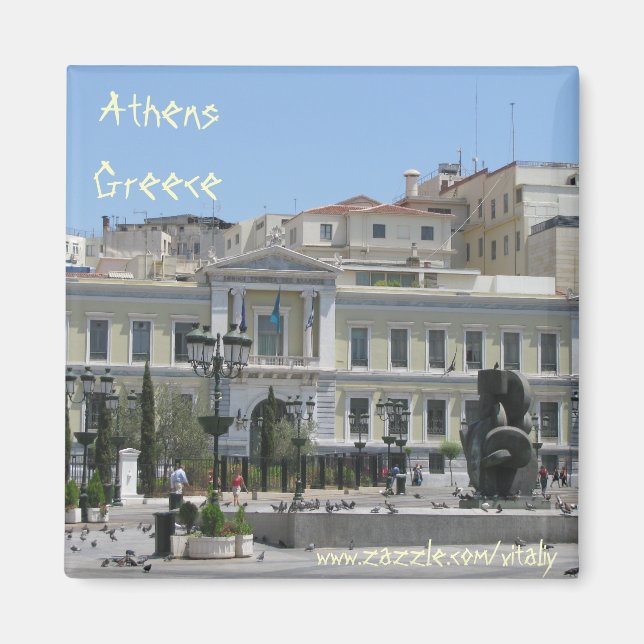 Aimant Athènes design magnétique Grèce (Devant)
