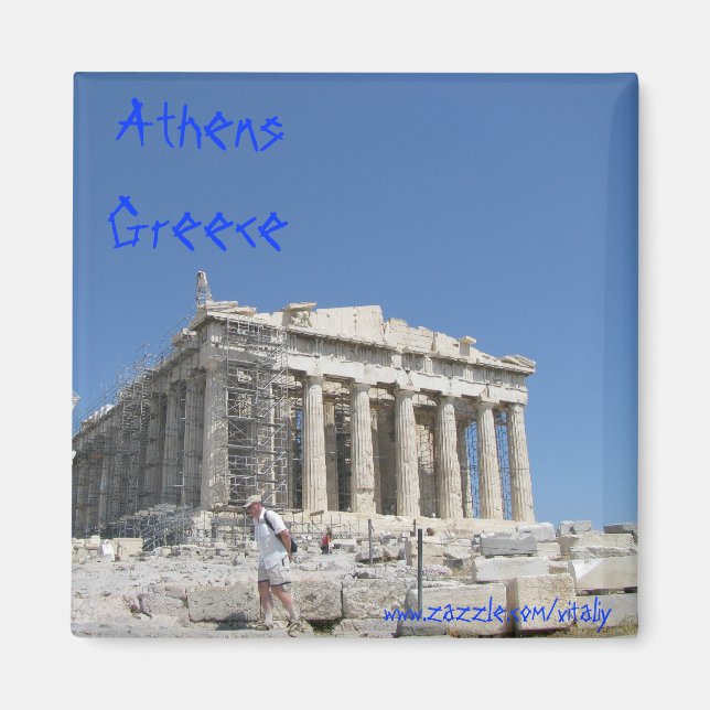 Aimant Athènes design magnétique Grèce (Devant)