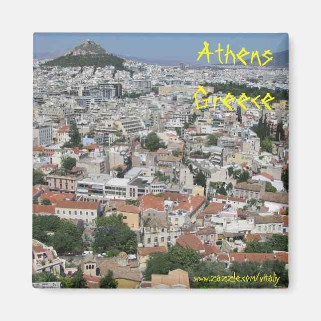 Aimant Athènes design magnétique Grèce (Devant)
