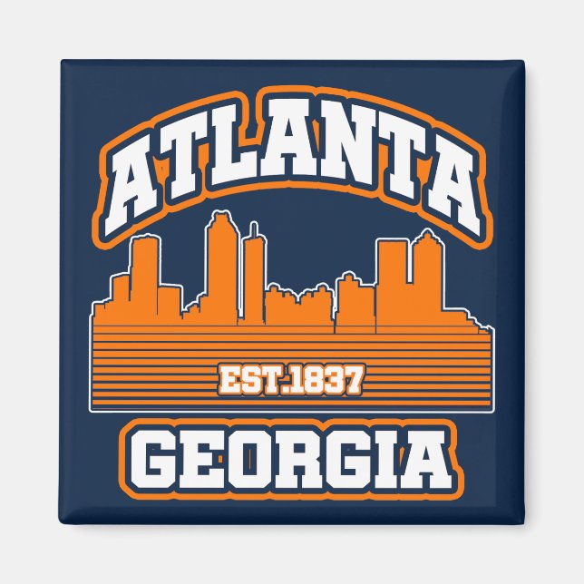 Aimant Atlanta, Géorgie (Devant)