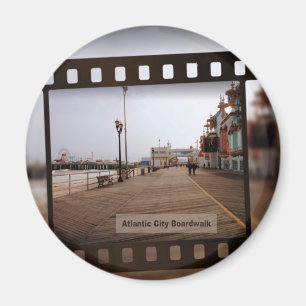 Aimant Atlantic City Beach Boardwalk sur film