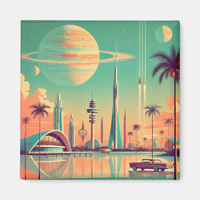 Aimant Atomic Futuristic New Florida (Devant)