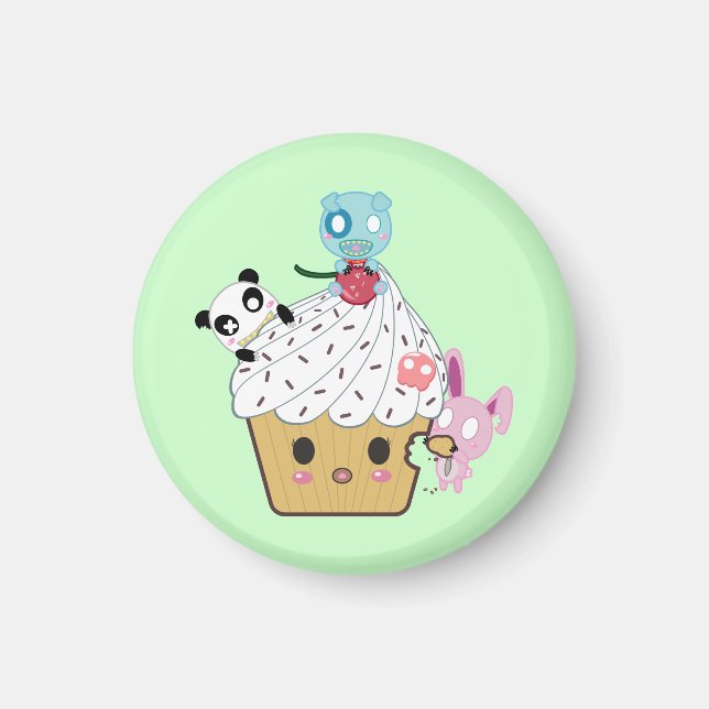 Aimant Attaque à la cupcake ! (>_<) (Devant)