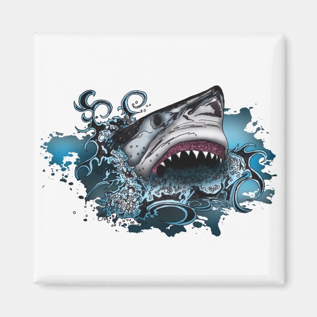 Aimant Attaque de requins (Devant)