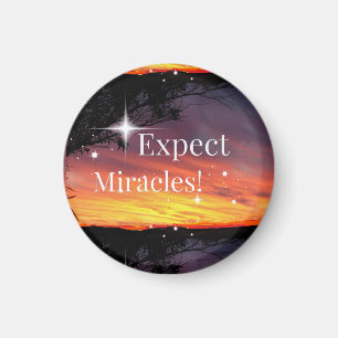 Aimant Attendez-vous à Miracles Sparkle Sunset Get Well B