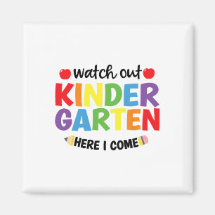 Aimant Attention À La Maternelle Ici Je Reviens Kinder Po