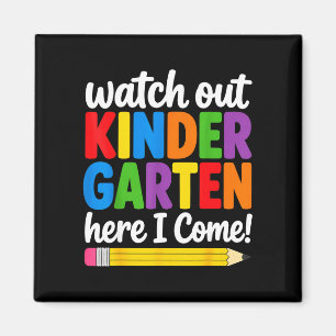 Aimant Attention, maternelle, voici le jour du crayon