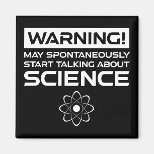 Aimant Attention! Peut Commencer À Parler De Science