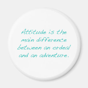 Aimant Attitude — épreuve ou aventure (verte)