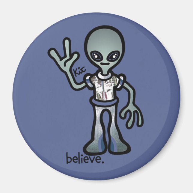 Aimant attraction alien. (Devant)