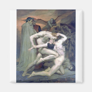 Aimant Au Enfers de Bouguereau - de Dante et de Virgile