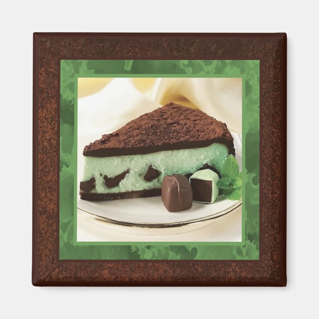 Aimant au gâteau au fromage à la menthe (Devant)