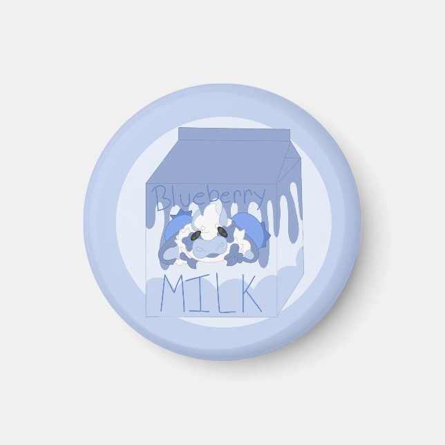 Aimant au lait de bleuet (Devant)