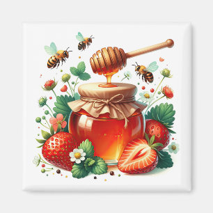 Aimant au miel de fraise