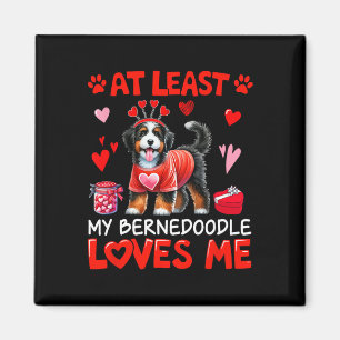Aimant Au moins mon Bernedoodle Loving Me Valentine's Sin