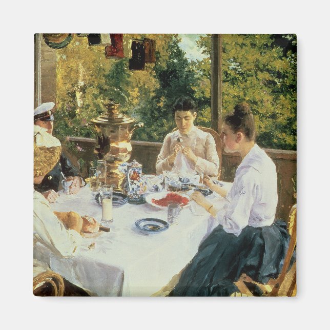 Aimant Au Tea-Table, 1888 (Devant)