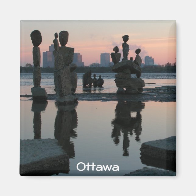 Aimant Aube sur la rivière des Outaouais. (Devant)