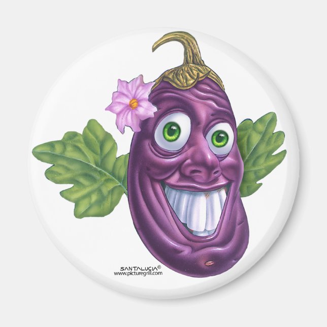 Aimant aubergine (Devant)