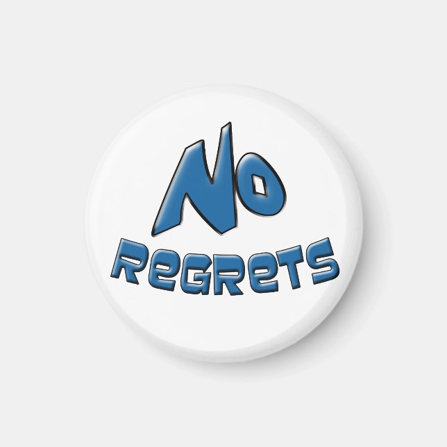 Aimant Aucun regret (Devant)