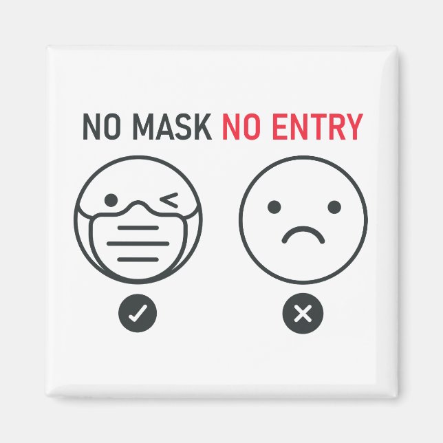Aimant Aucune entrée de masque (Devant)