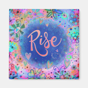 Aimant Augmenter Plutôt Amusant Inspirer Blue Floral Insp